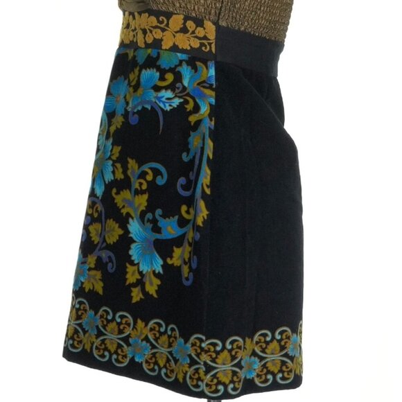 Vintage Free People Lost In Paradise Metallic Velvet Mini Dress Valentines SZ 2 - Picture 10 of 16